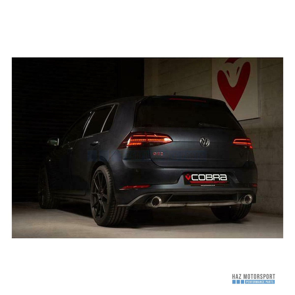 Cobra Sport Race Rear Axle Back (Box Delete) Exhaust – VW Golf GTI Mk7.5 2.0 TSI 5G (2017–2020)