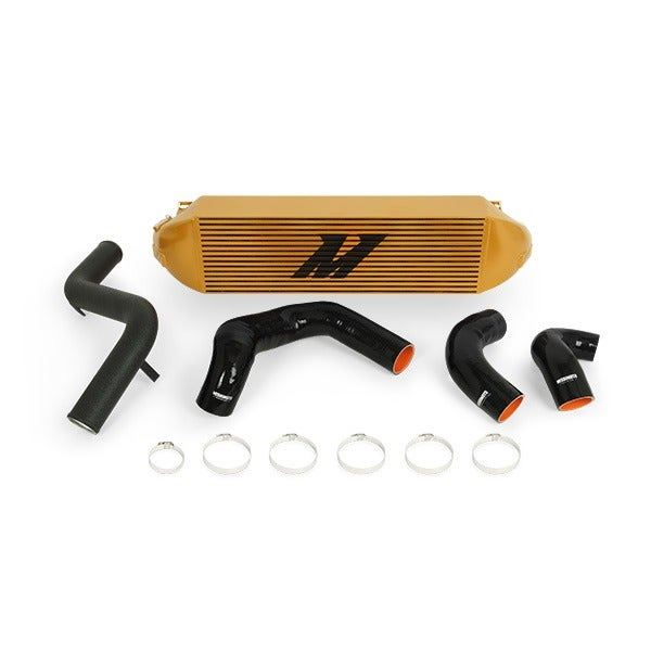 Mishimoto Intercooler Kit Ford Focus 13-18 Gold w/ Wrinkle Black Pipes