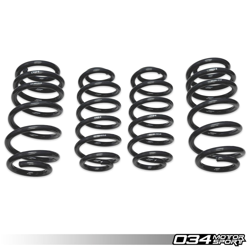 034Motorsport Dynamic+ Lowering Springs 38/32mm - Audi A5 & S5 B8 B8.5 Petrol 1