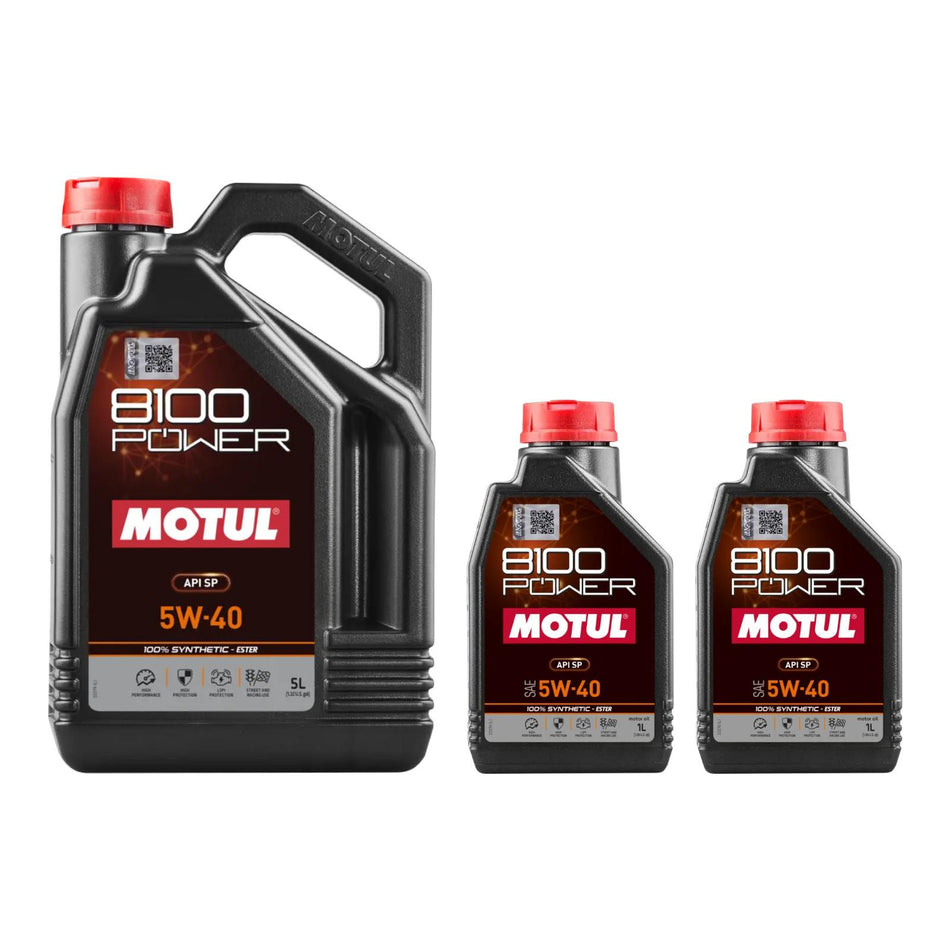 7L MOTUL 8100 POWER 5W-40 Engine Oil For BMW M140i F80/G80 M3 M4 F87 M2 Comp