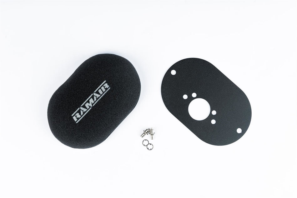 Ramair Domed Carb Air Filter & Baseplate For SU HS6 Mini Offset 65mm Int Height