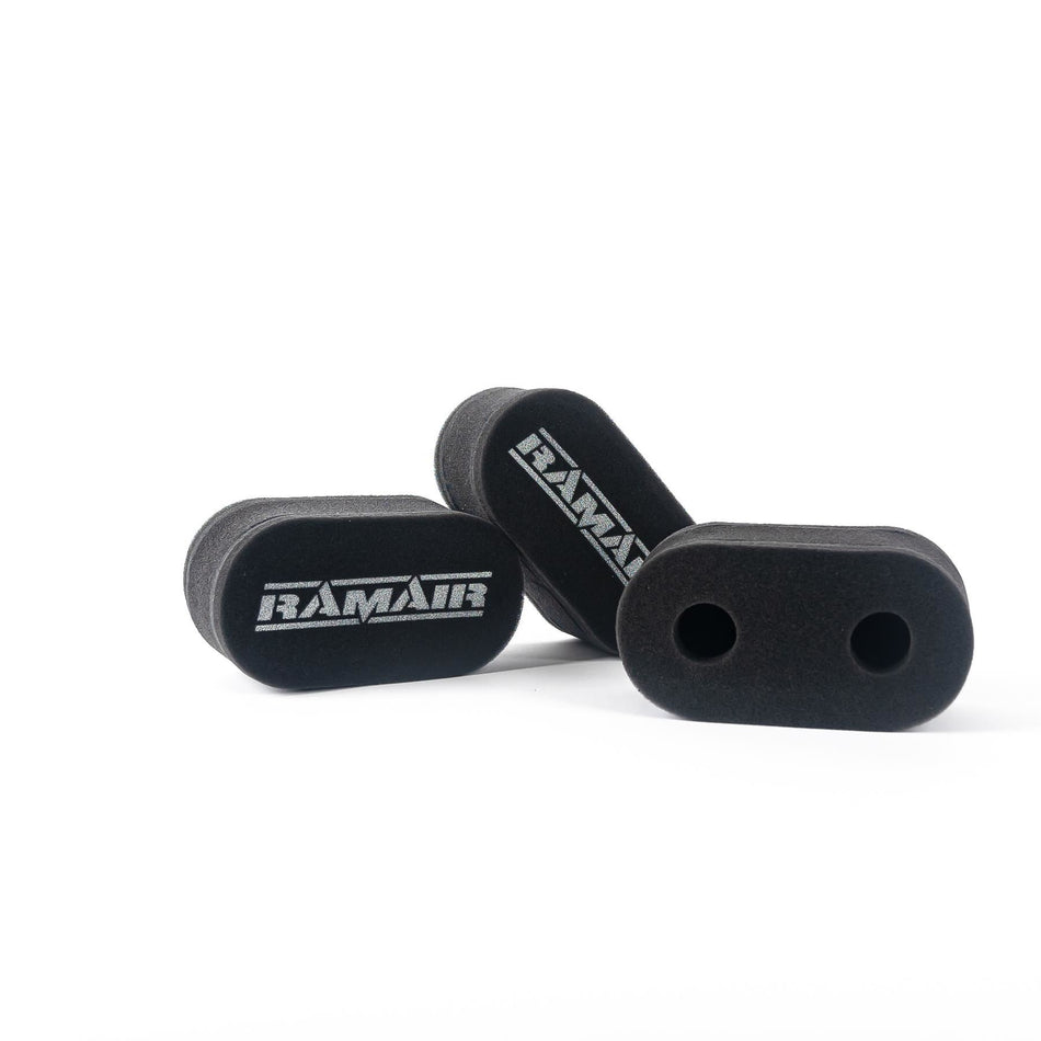 Ramair Performance Carb Sock 15mm Dual Layer Foam 3x Air Filters 75mm Short