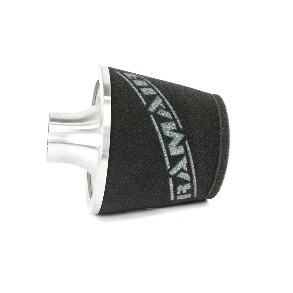 Ramair Alloy Neck Jet Stream Large Cone Dual Layer Foam Filter 70mm OD Silver