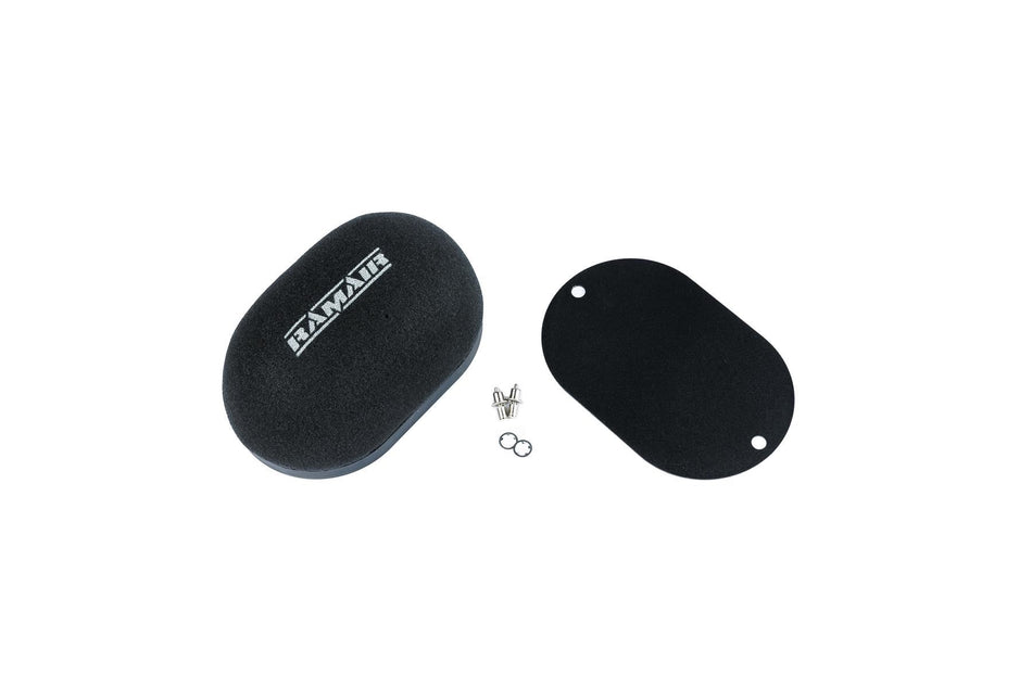 Ramair Performance Domed Carb Air Filter & Blank Baseplate 100mm Internal Height