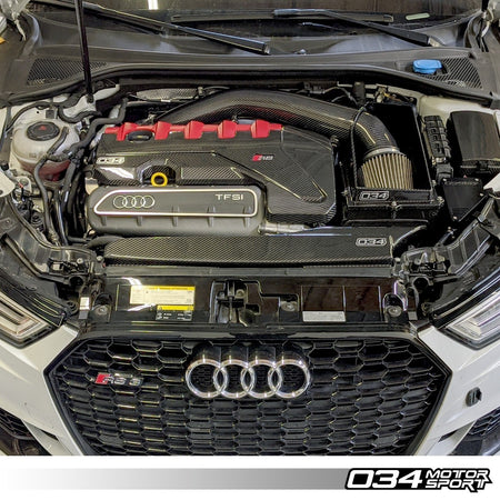 034Motorsport Carbon Fibre Engine Cover Overlay - Audi RS3 8V.5 & TT RS 8S 8