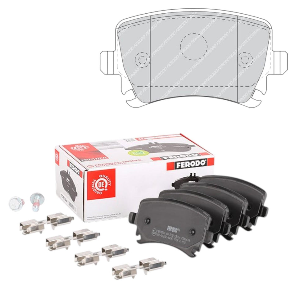 Ferodo Rear Brake Pads Audi S3/RS3 8P/GOLF MK5 GTI R32 MK6 R FDB1636