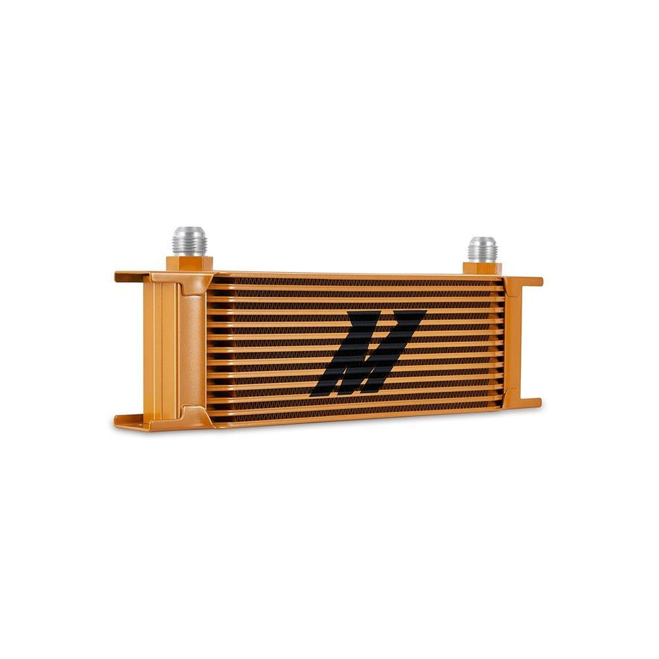 Mishimoto Universal 13-Row Oil Cooler Upgrade Aftermarket Gold