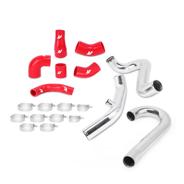 Mishimoto VII, VIII, IX Intercooler Pipe Kit, Red Hoses Mitsubishi Lancer