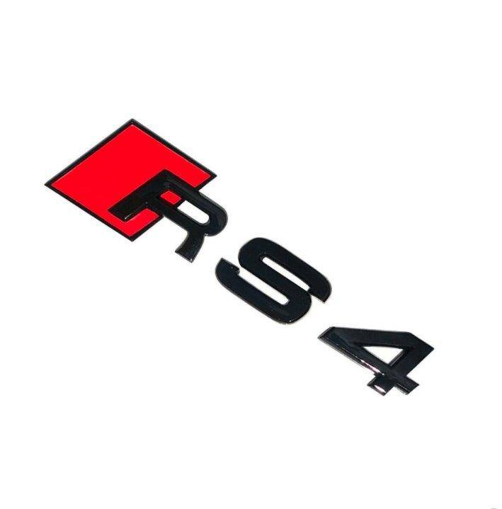 FORM Industries Gloss Black Rear Model Badge for Audi RS4