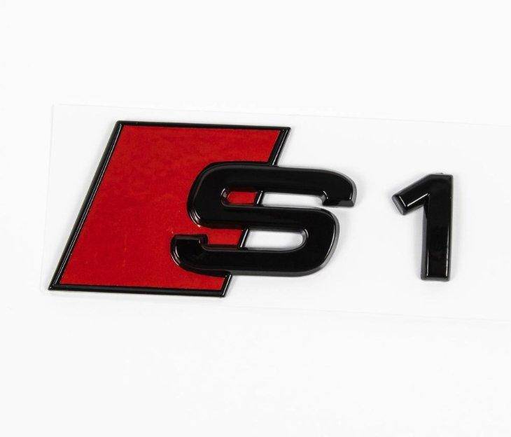 FORM Industries Gloss Black Rear Model Badge for Audi S1