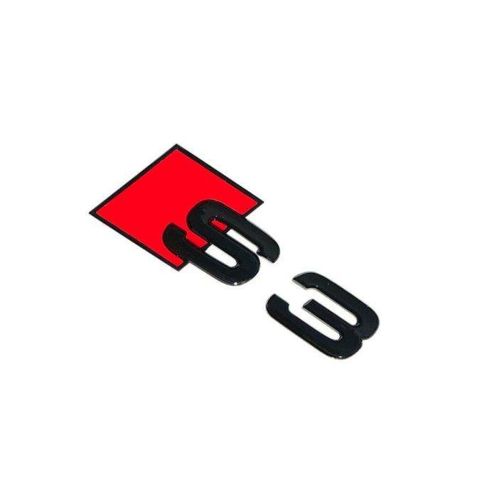 FORM Industries Gloss Black Rear Model Badge for Audi S3