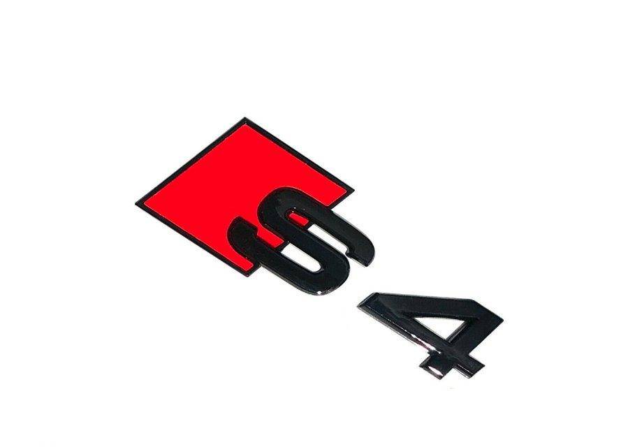 FORM Industries Gloss Black Rear Model Badge for Audi S4