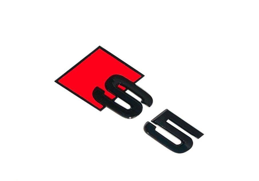 FORM Industries Gloss Black Rear Model Badge for Audi S5