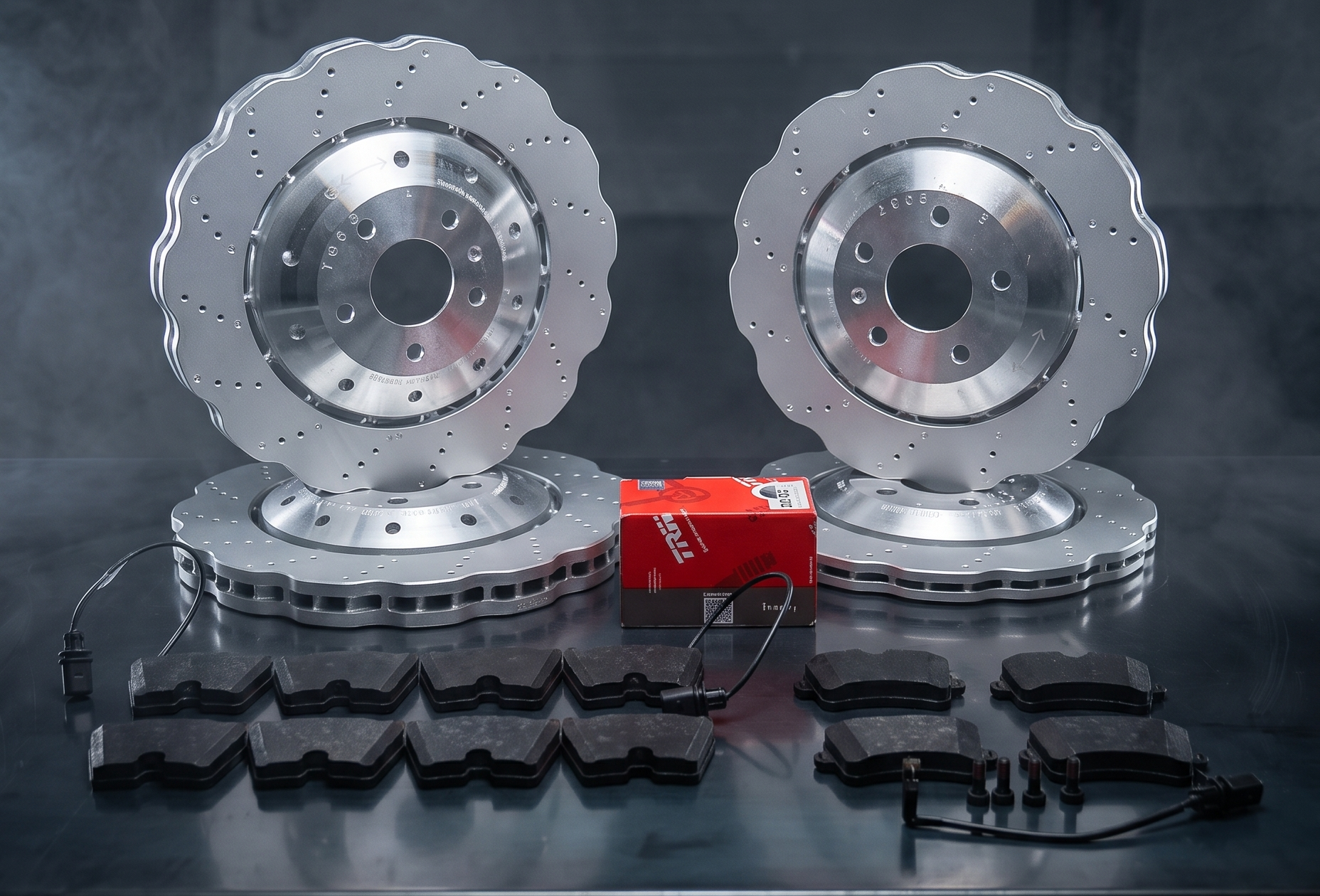 SHW Performance brake discs and pads kit