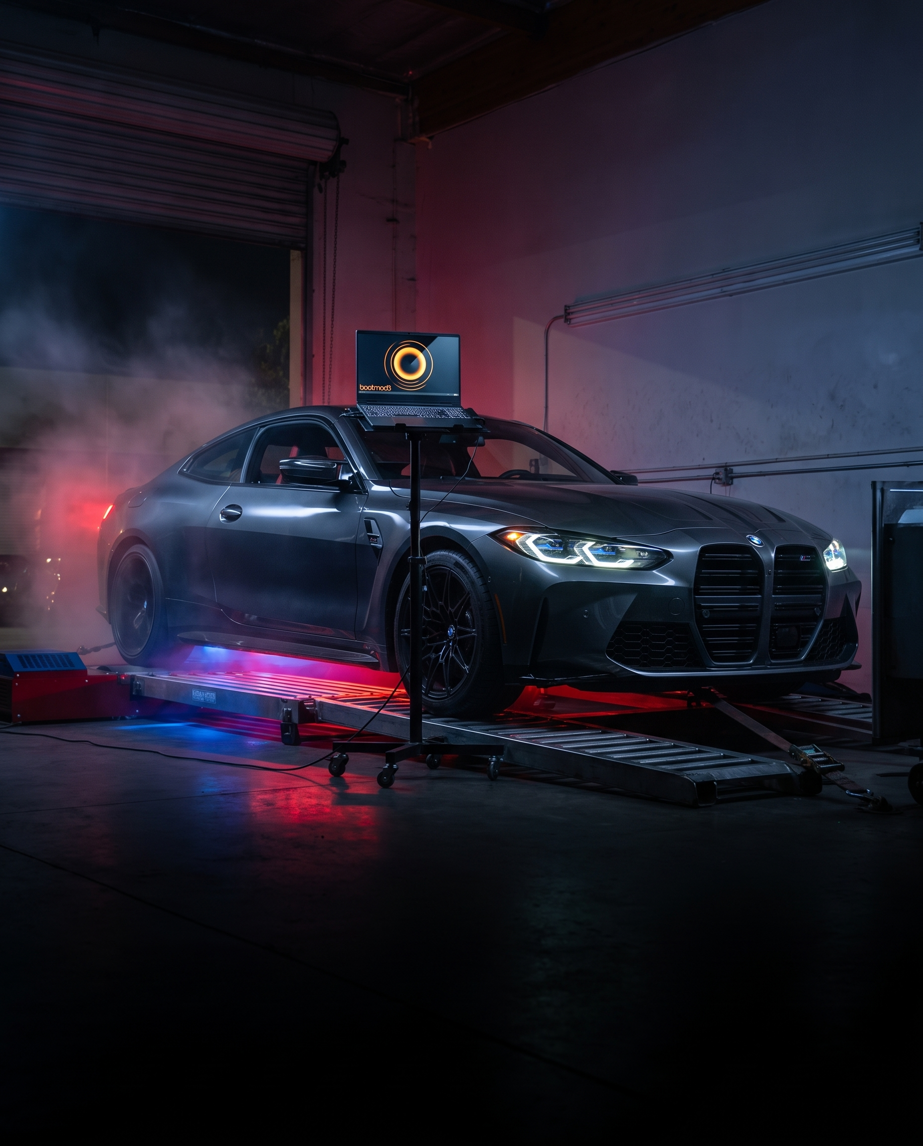 BMW M4 on dyno with bootmod3 flash tuning - mobile banner