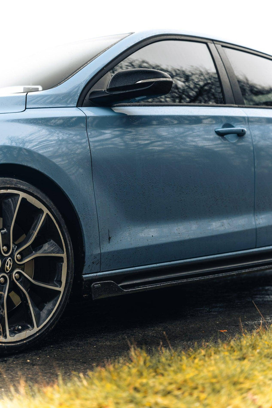 Hyundai i30 N EVO-1 Gloss Black Side Skirts by ZAERO (2018+)
