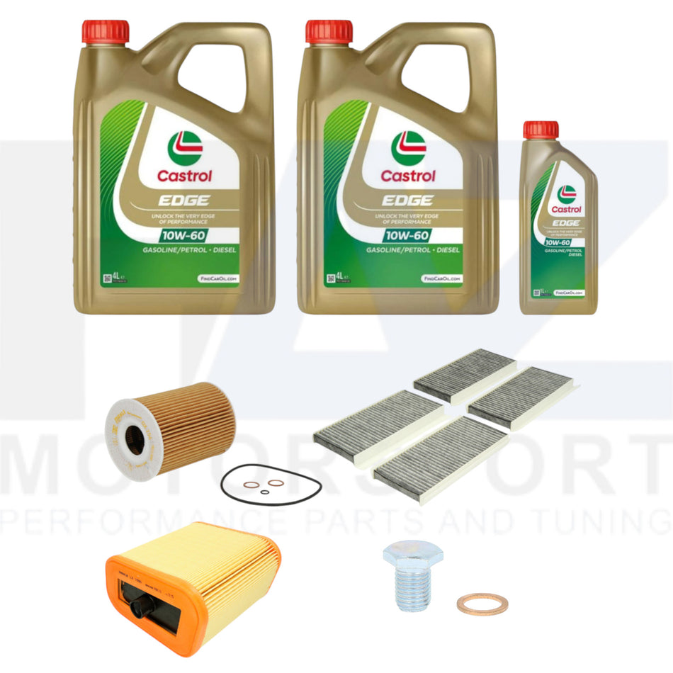 Knecht Filter Oil Air Cabin Filters Castrol Engine Oil 9L Kit for BMW M3 E90 E92