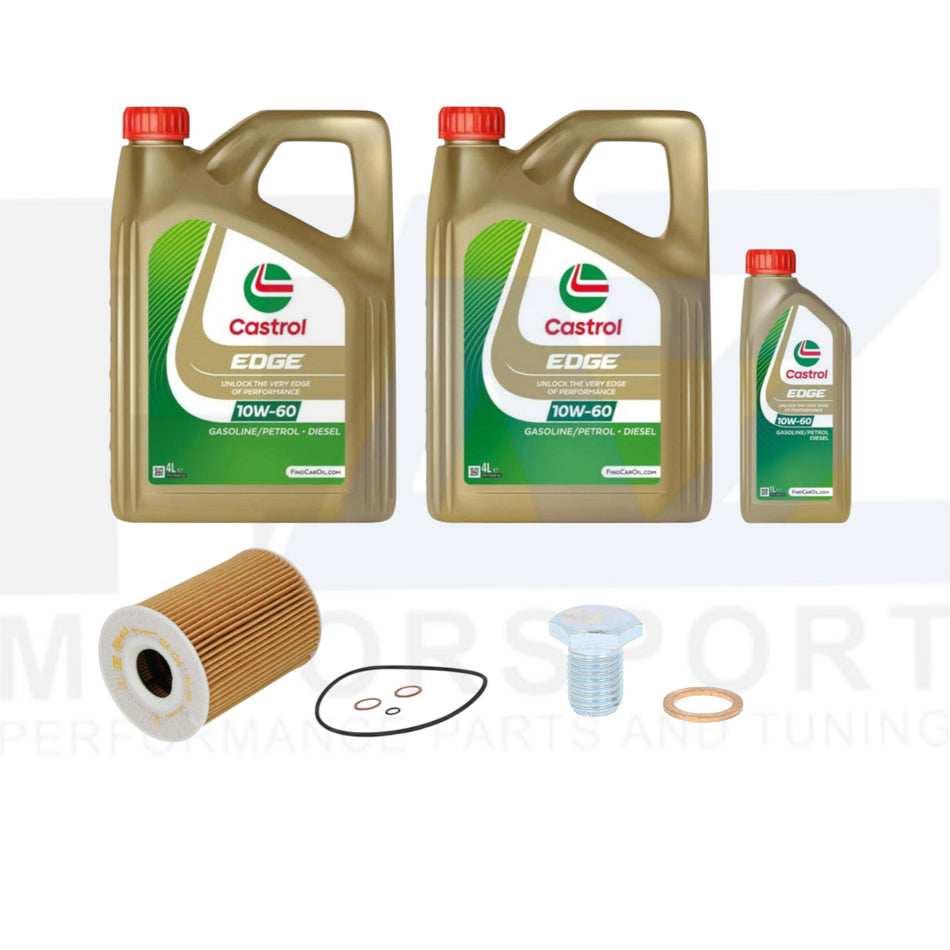 Castrol Engine Oil 9L Knecht Filter Oil Filter Kit for BMW 3 Series M3 E90 E92