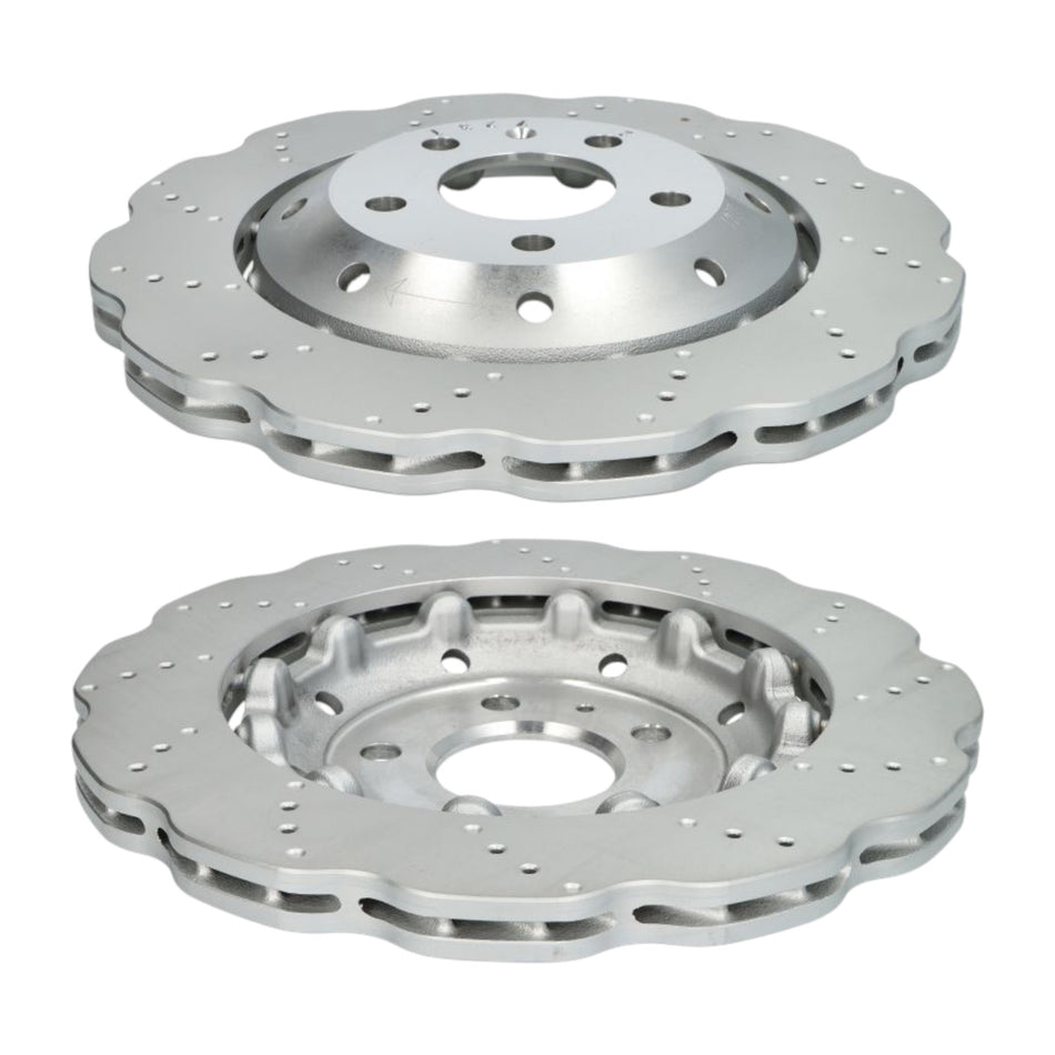 SHW Performance Rear Drilled Brake Discs 330x22mm X2 For AUDI RS5 B8 B8.5