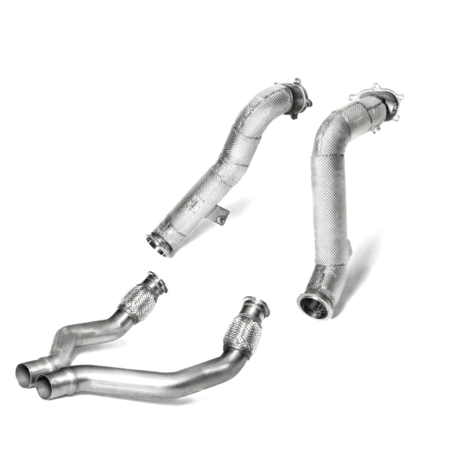 Akrapovic Link Pipe Front Resonater Catless Kit For Aftermarket Exhaust Audi RS6 RS7 S6 S7 C7
