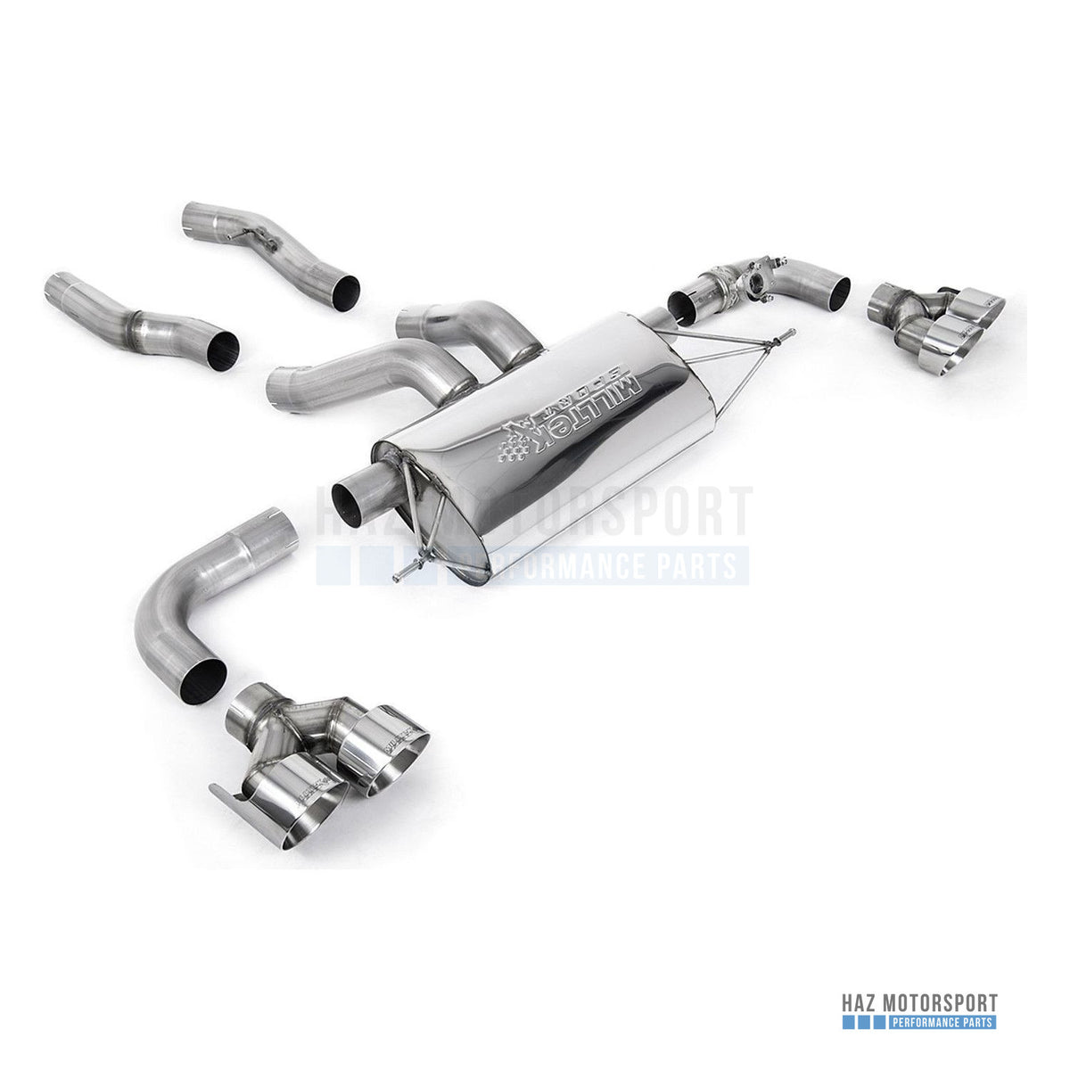 Milltek Sport Axle Back Exhaust – BMW 2 Series M240i Coupé (2022 on) – photo 1