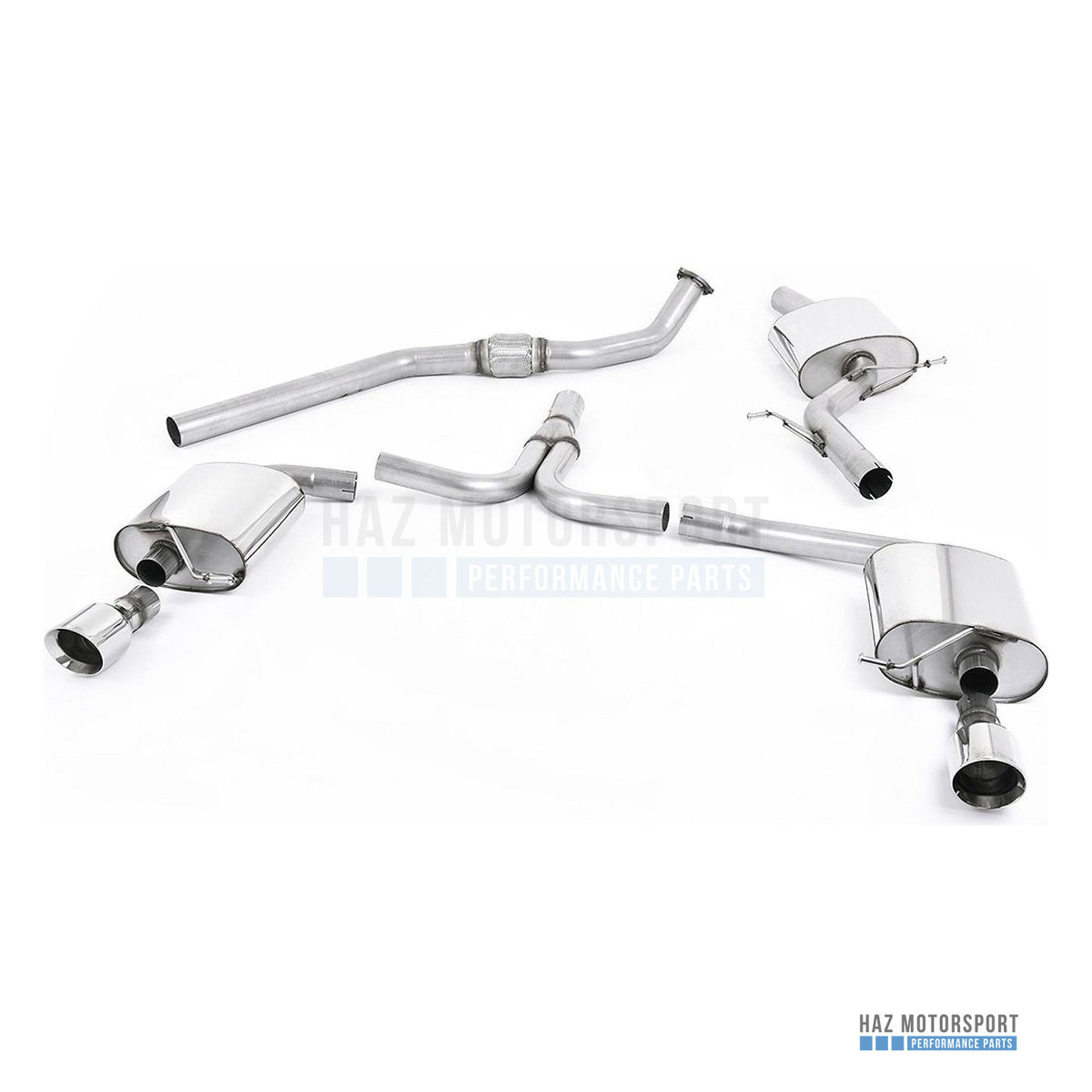 Milltek Sport Cat Back Exhaust – Audi A4 2.0 B8 (Tiptronic)/Audi A5 (Multitronic) S line (2008–2012) – photo 1