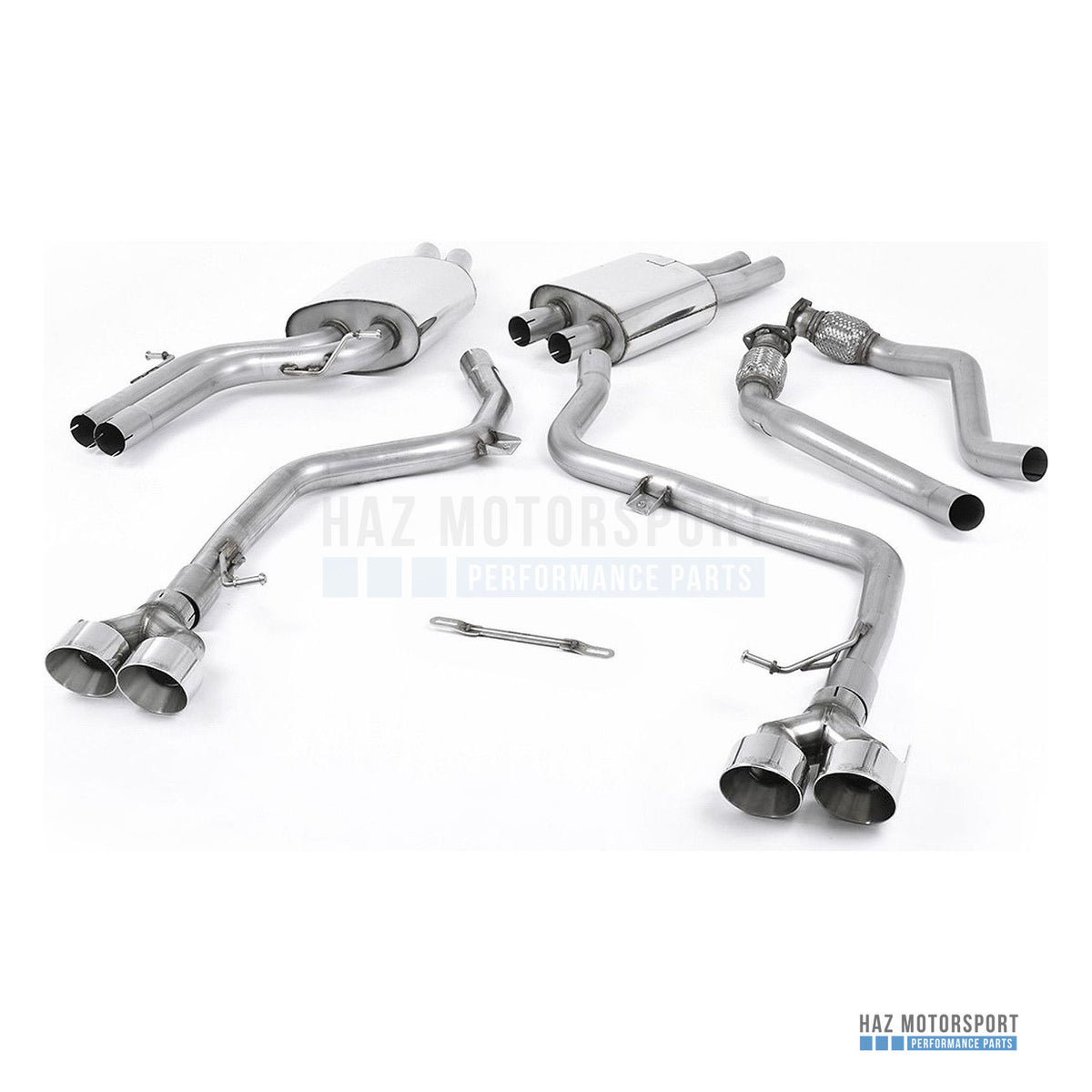 Milltek Sport Cat Back Exhaust – Audi S4 V6/S5 3.0 B8.5 Sportback (2012–2016) – photo 1