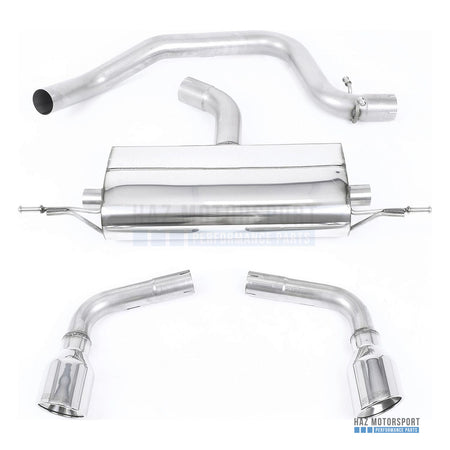 Milltek Sport Cat Back Exhaust – Audi TT Mk2 2.0 2WD (2006–2011) – photo 2