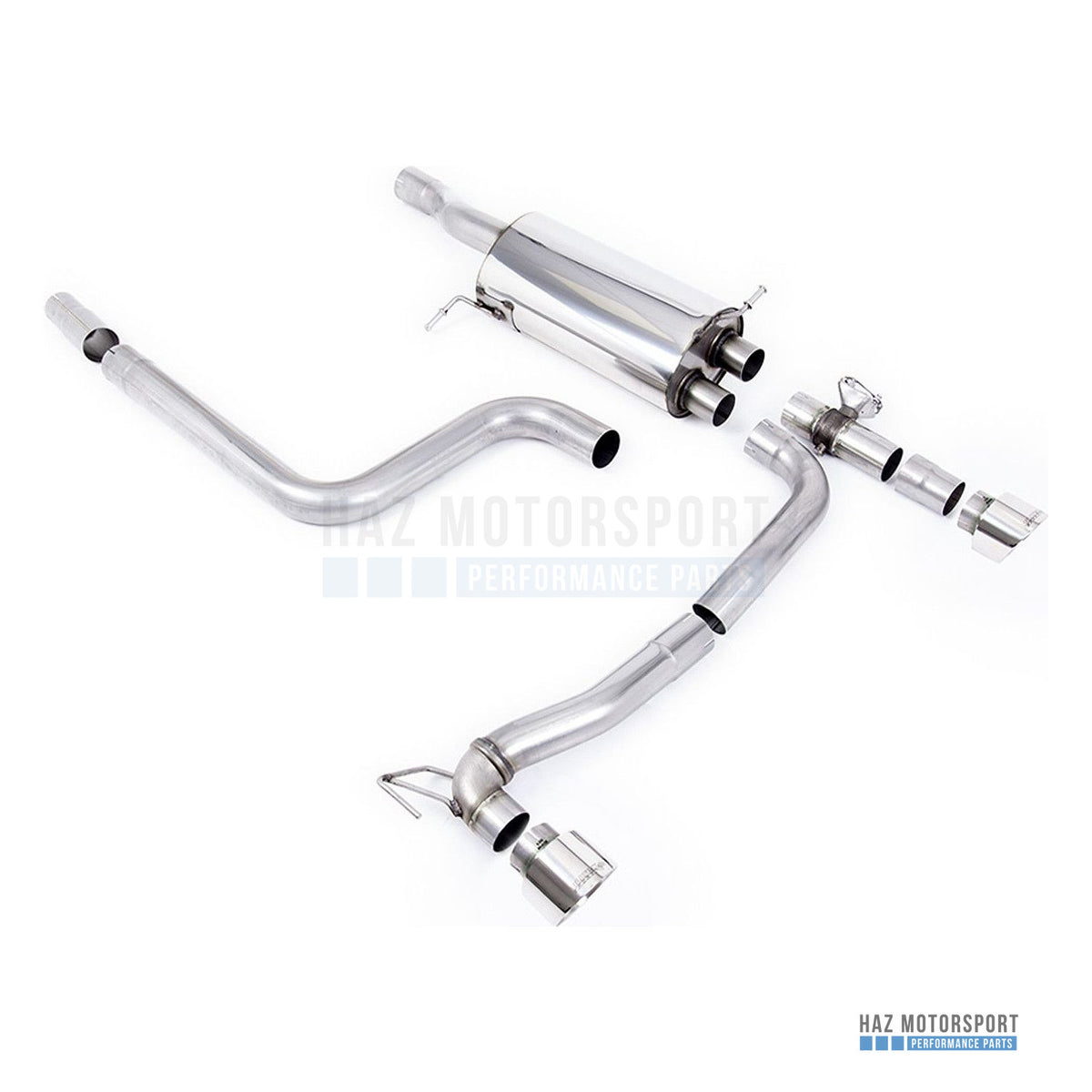 Milltek Sport Cat Back Exhaust – Ford Fiesta Mk8 ST 1.5 (Pre Sept 2020) (2018–2020) – photo 1