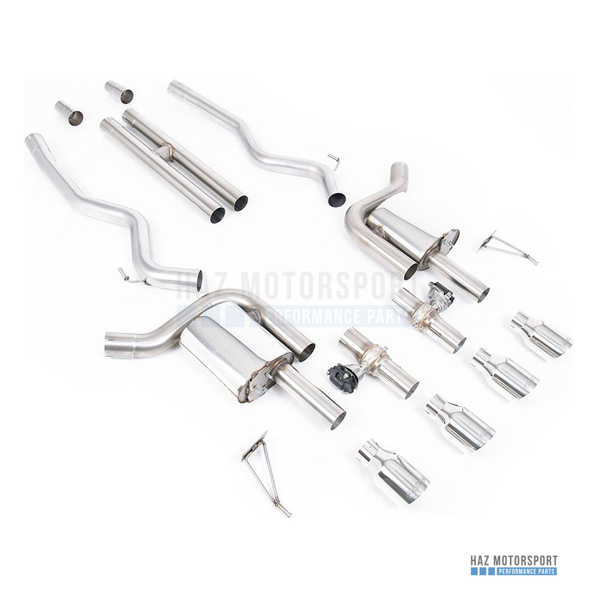 Milltek Sport Cat Back Exhaust – Ford Mustang 5.0 V8 GT (S650 Fastback) (2024 on) – photo 1