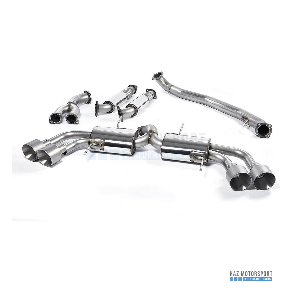 Milltek Sport Race (Loudest) 90mm Primary Cat Back Exhaust System with GT-127 Tips – Nissan GT-R R35 3.8 V6 Twin Turbo (2009–2015) – photo 3