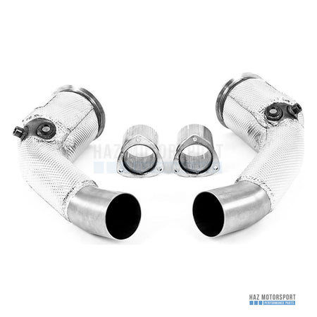 Milltek Sport Large Bore Downpipe with Sports Cat – Audi RS6/RS7 C8 & S8 (2019 on) – photo 1