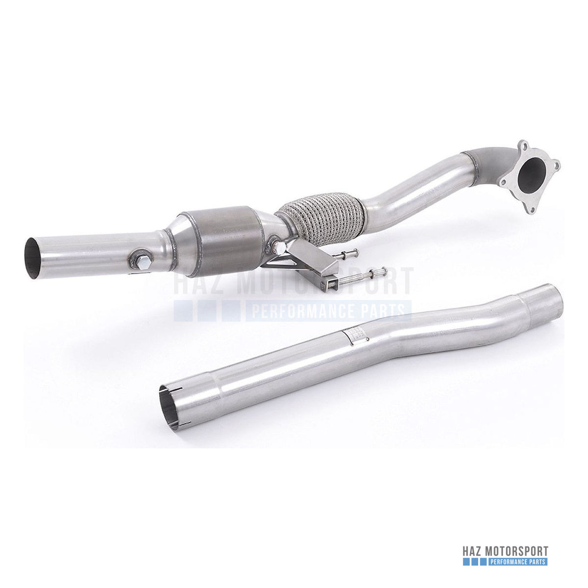 Milltek Sport Large Bore Downpipe with Sports Cat – Audi A3 / S3 / Leon / Golf (2003–2016) – photo 1