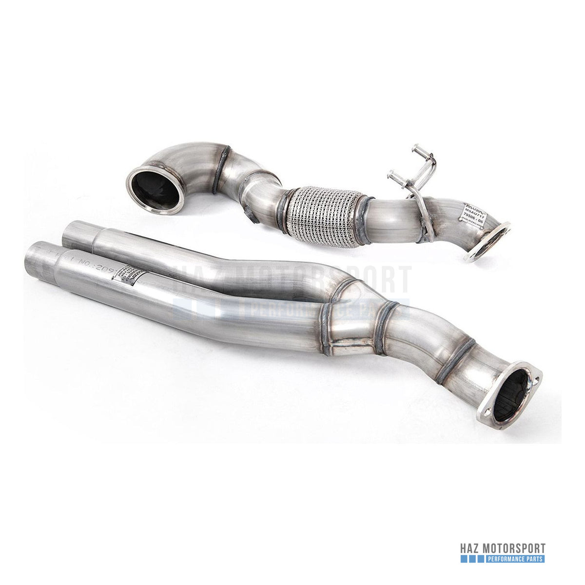 Milltek Sport Large Bore Downpipe with Sports Cat – Audi A3 / S3 / Leon / Golf (2003–2016) – photo 1