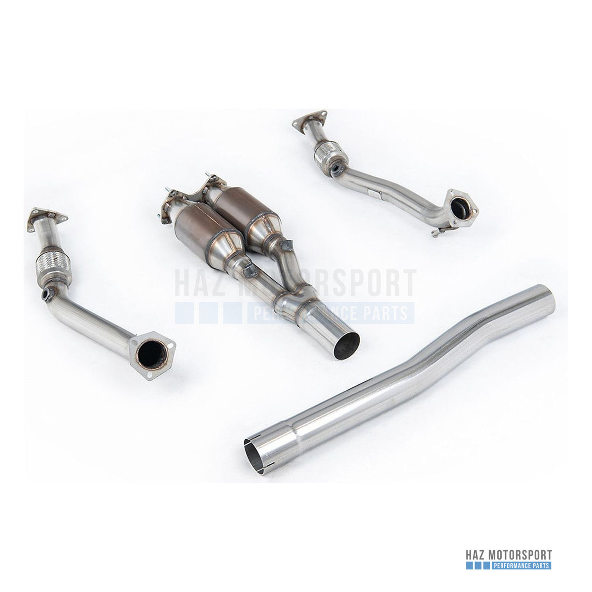Milltek Sport Large Bore Downpipe with Sports Cat – VW Golf Mk5 R32 3.2 V6 (2005–2009) – photo 1