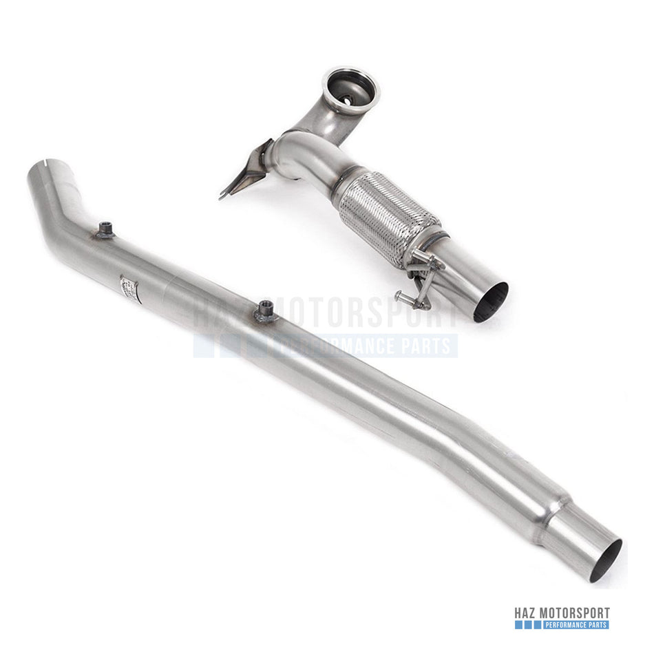 Milltek Sport Large Bore Downpipe with Sports Cat – VW Golf R Mk8 / Mk8.5, Audi S3 8Y, Cupra Formentor & Leon 2.0 TSI (2020 on) – photo 1