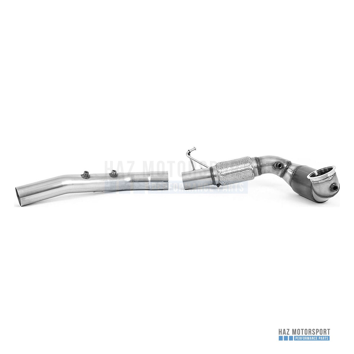 Milltek Sport Large Bore Downpipe with Sports Cat – VW Golf R Mk8 / Mk8.5, Audi S3 8Y, Cupra Formentor & Leon 2.0 TSI (2020 on) – photo 1