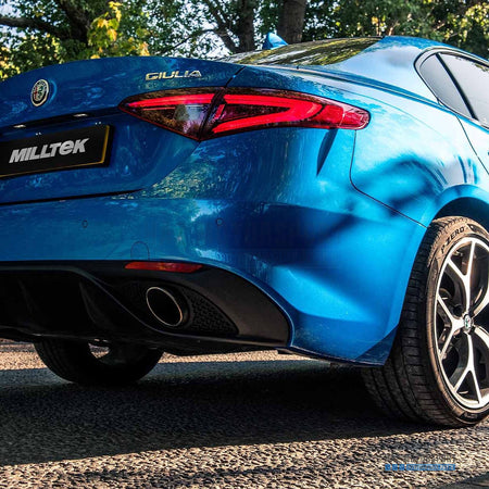 Milltek Sport Non-Resonated (Louder) Cat Back Exhaust – Alfa Romeo Giulia 2.0T Veloce (2017 on) – photo 6