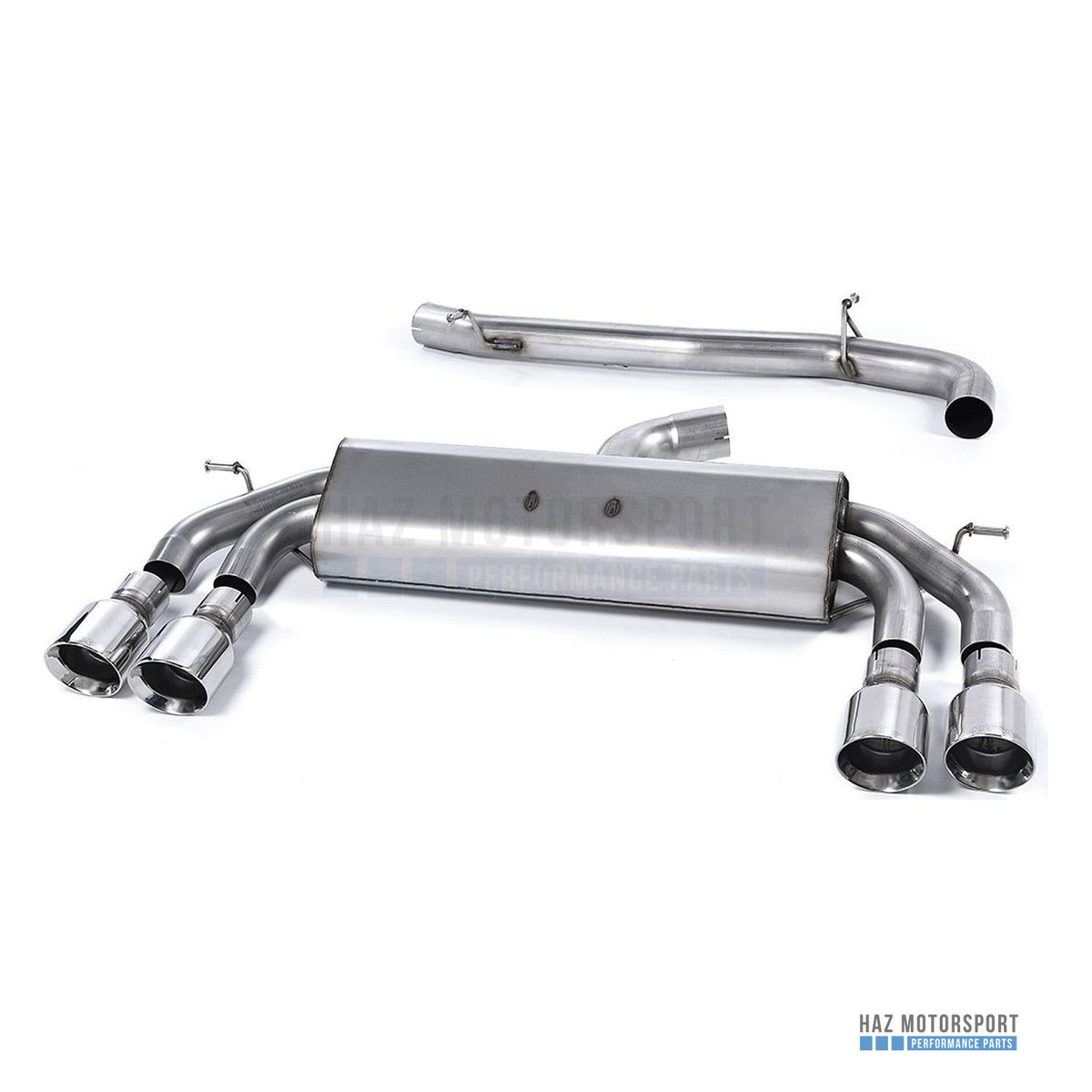 Milltek Sport Non-Resonated (Louder) Cat Back Exhaust – Audi S3 8V/8V.2 Sportback Non GPF (2013–2018) – photo 1
