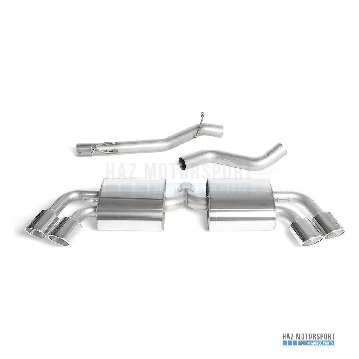 Milltek Sport Non-Resonated (Louder) Cat Back Exhaust – Audi TTS Mk2 Quattro (2008–2014) – photo 1