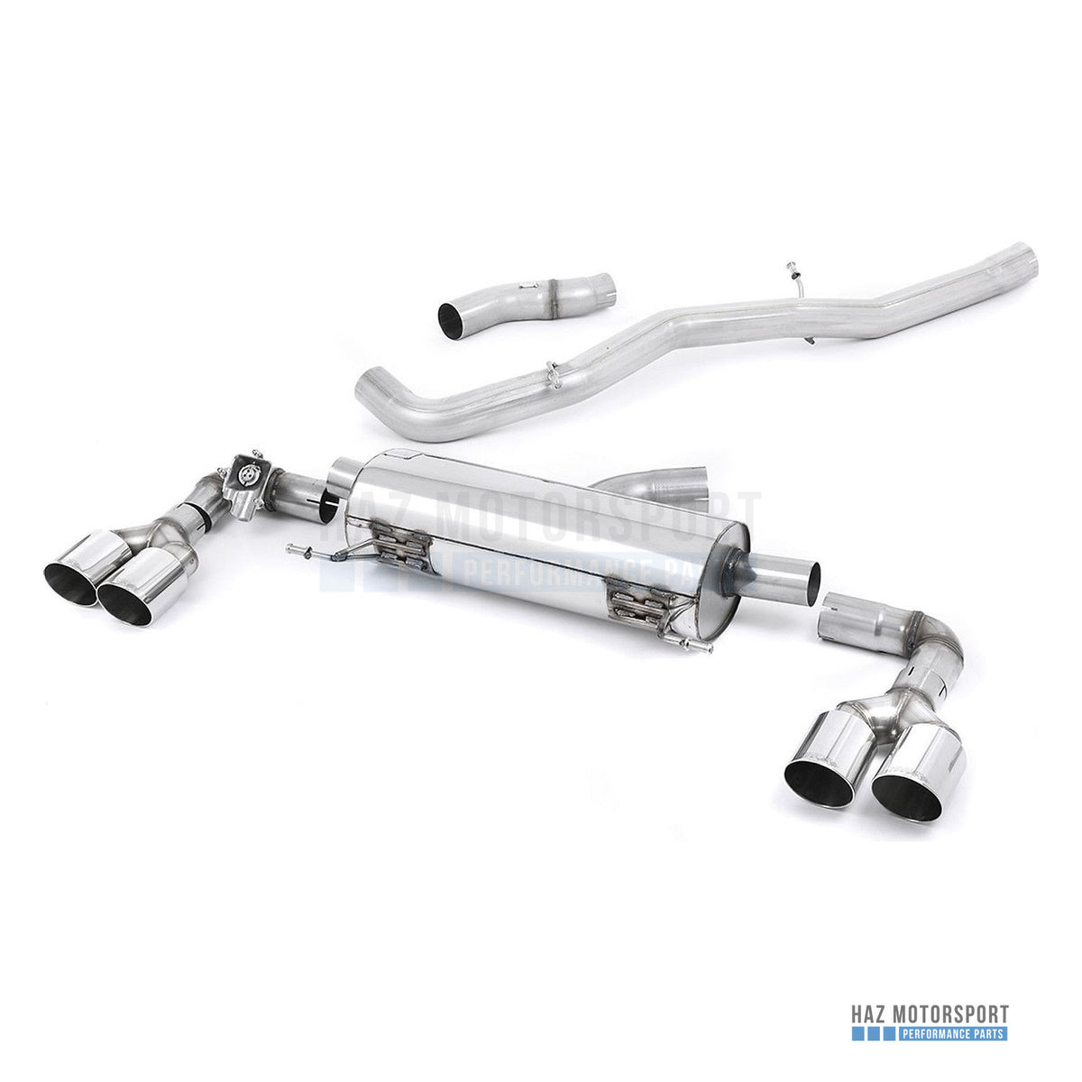 Milltek Sport Non-Resonated (Louder) Cat Back Exhaust – Audi S1 (2014–2018) – photo 1