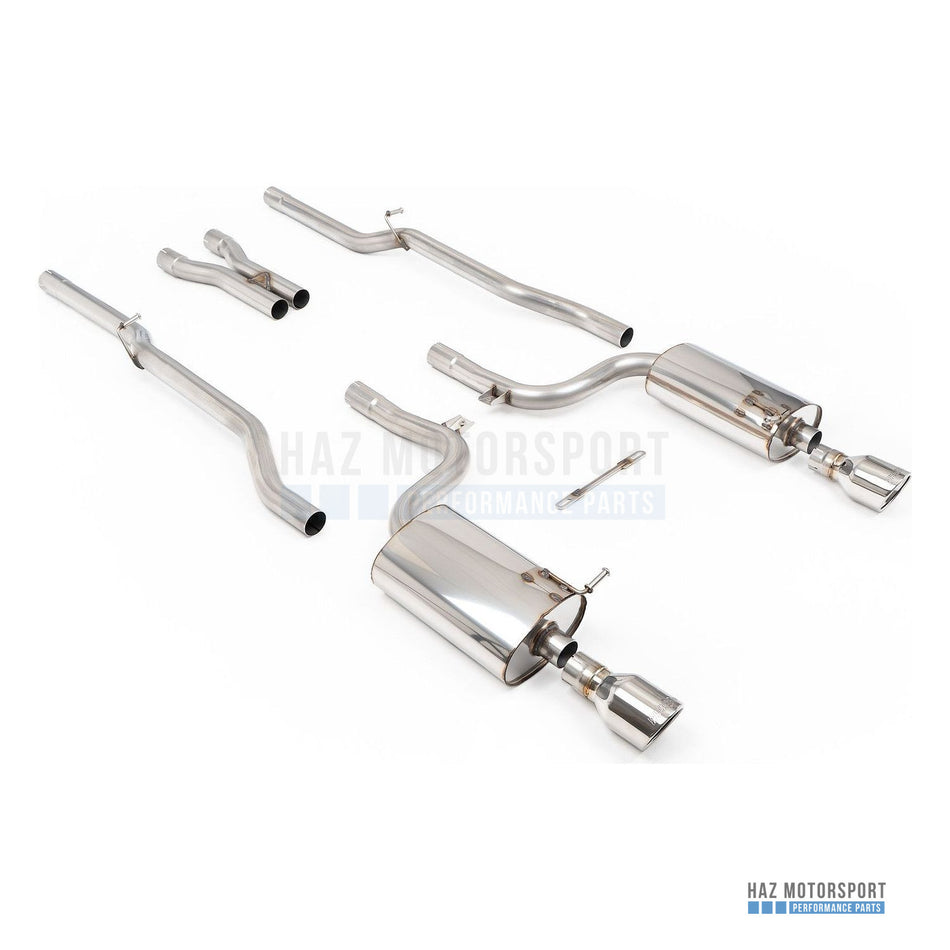 Milltek Sport Non-Resonated (Louder) 2.25" Cat Back Exhaust System – Audi S4 B6 4.2 V8 Quattro Saloon, Avant & Cabriolet (2003–2005) – photo 1