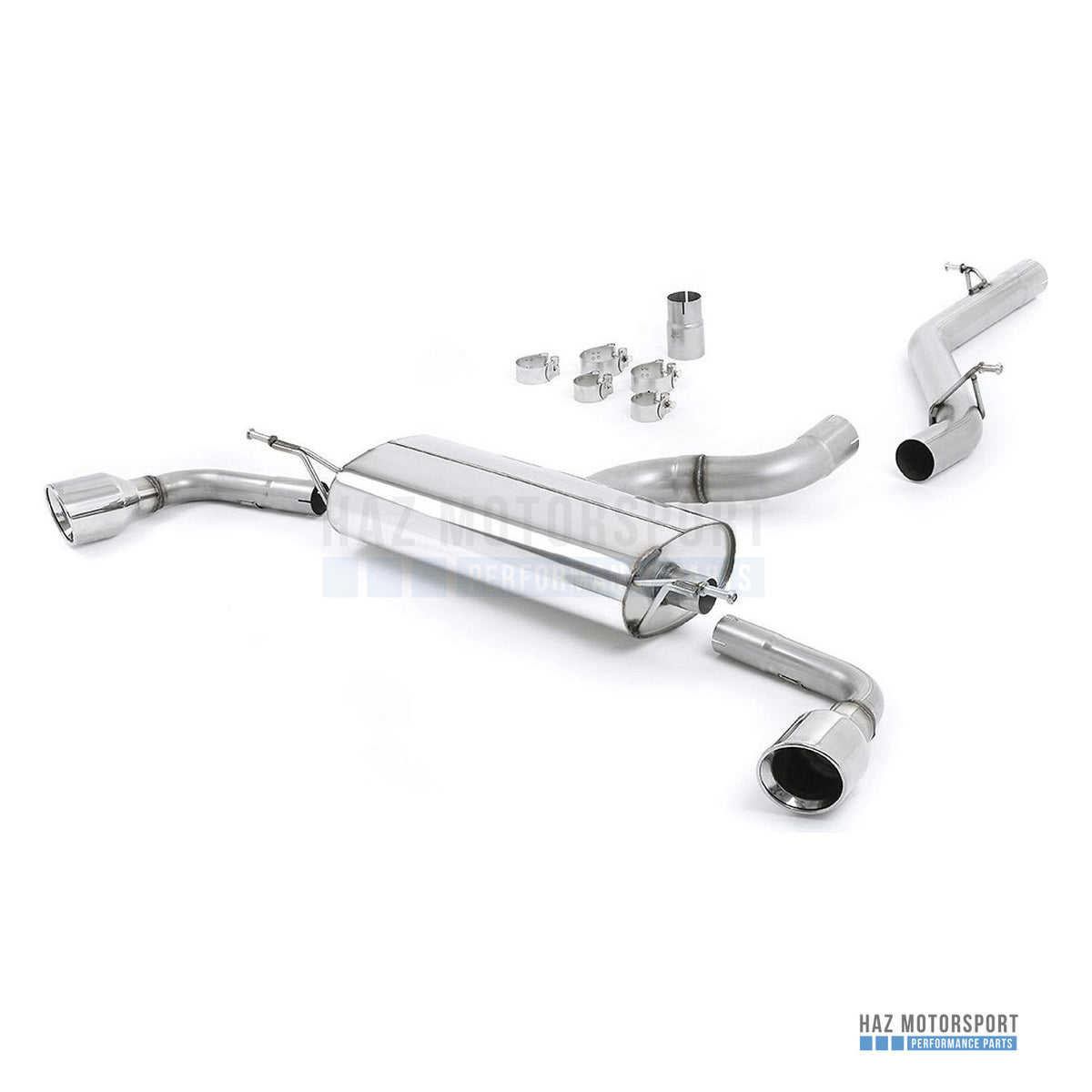 Milltek Sport Non-Resonated (Louder) Cat Back Exhaust – Audi TT Mk2 3.2 Quattro (2006–2010) – photo 1