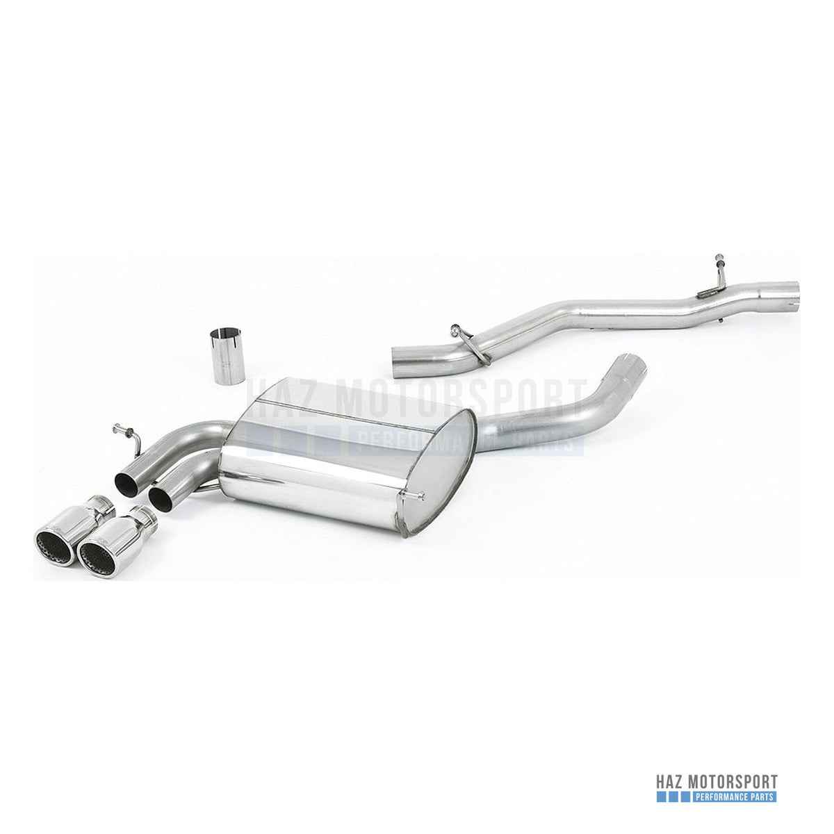Milltek Sport Non-Resonated (Louder) Cat Back Exhaust – Audi A3 3.2 V6 Quattro (2003–2012) – photo 1