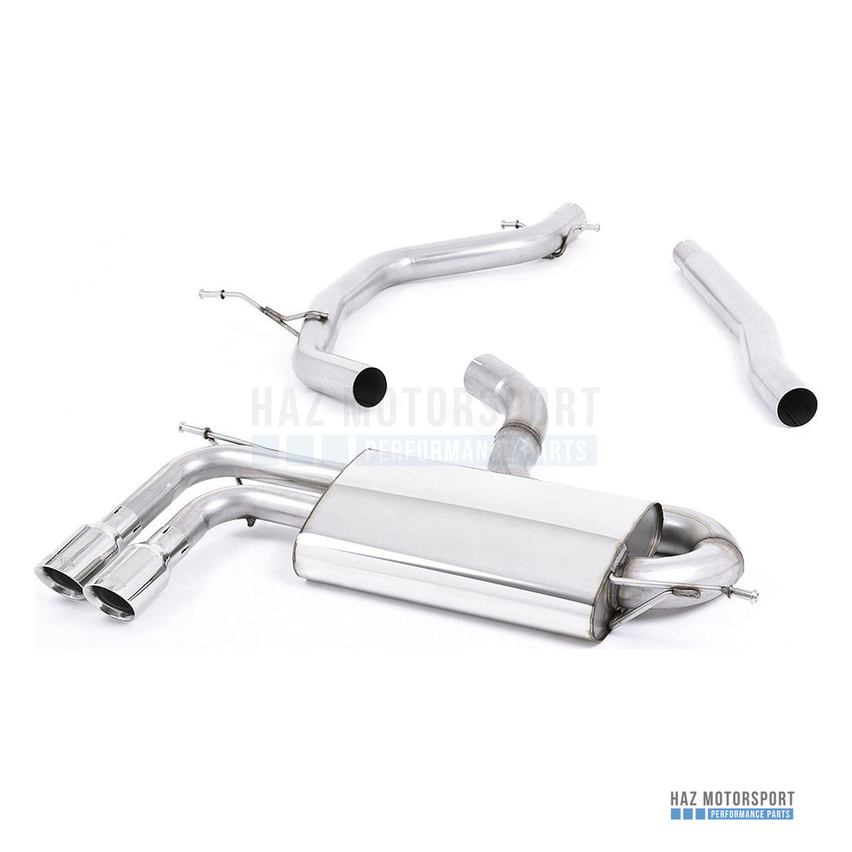 Milltek Sport Non-Resonated (Louder) Cat Back Exhaust – Audi A3 1.8 TSI (2008–2012) – photo 1
