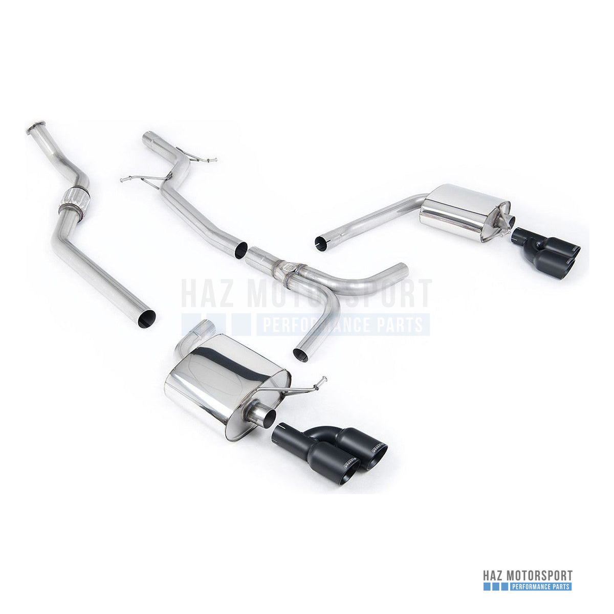 Milltek Sport Non-Resonated (Louder) Cat Back Exhaust – Audi A4 2.0 B8 S line (Tiptronic) (2008–2011) – photo 2