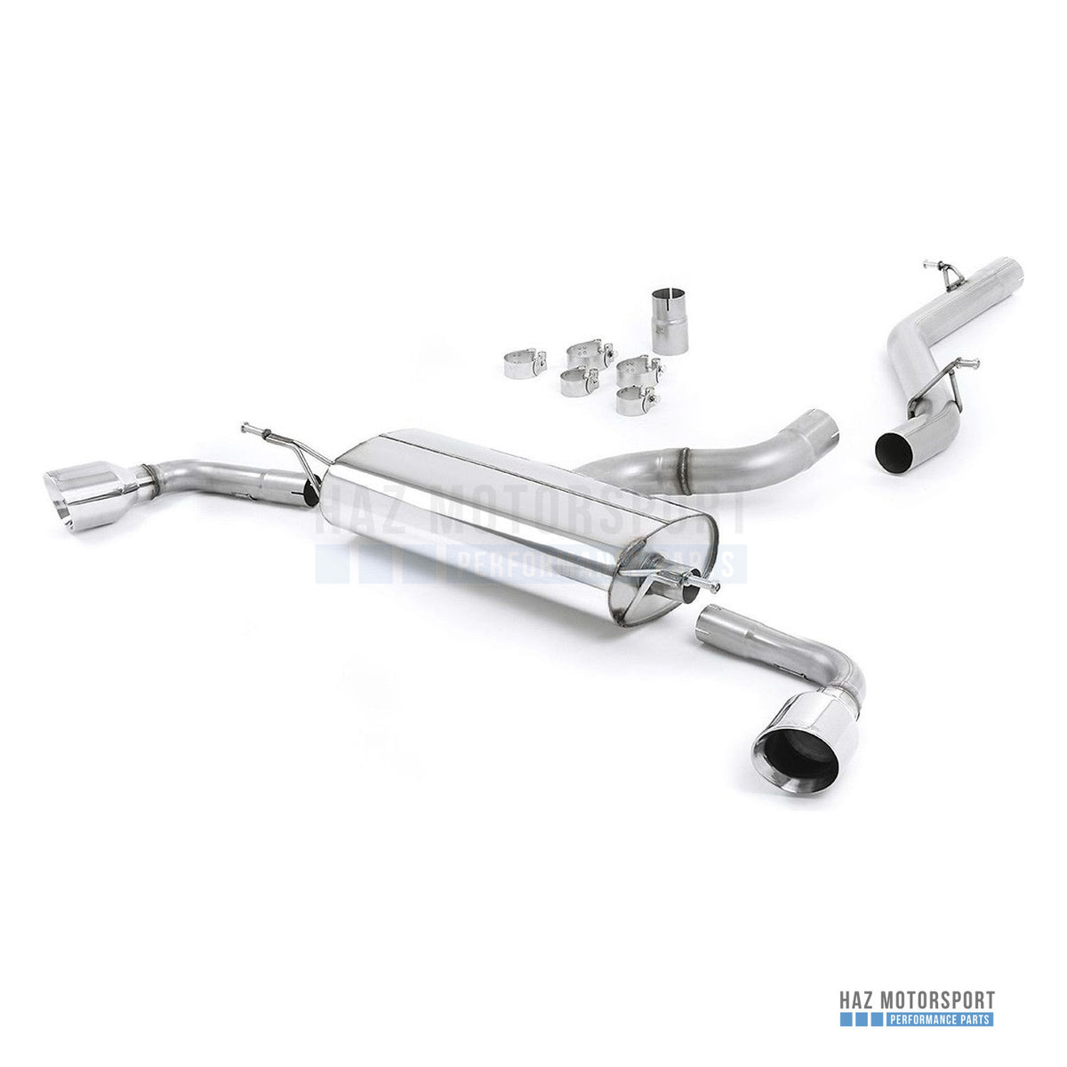 Milltek Sport Non-Resonated (Louder) Cat Back Exhaust – Audi TT Mk2 3.2 Quattro (2006–2010) – photo 2