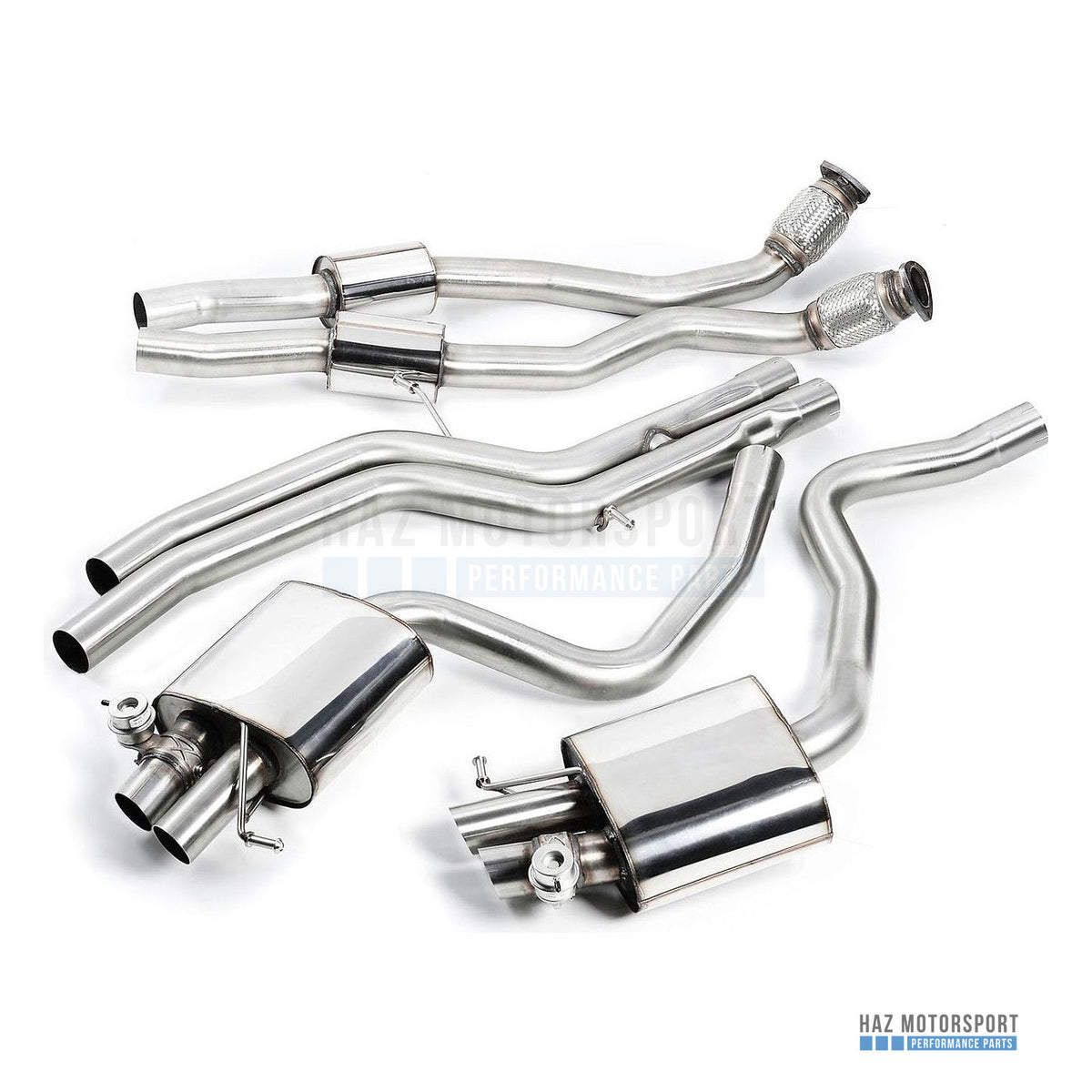 Milltek Sport Non-Resonated (Louder) Cat Back Exhaust – Audi RS4 B8 Avant (2012–2015) – photo 2