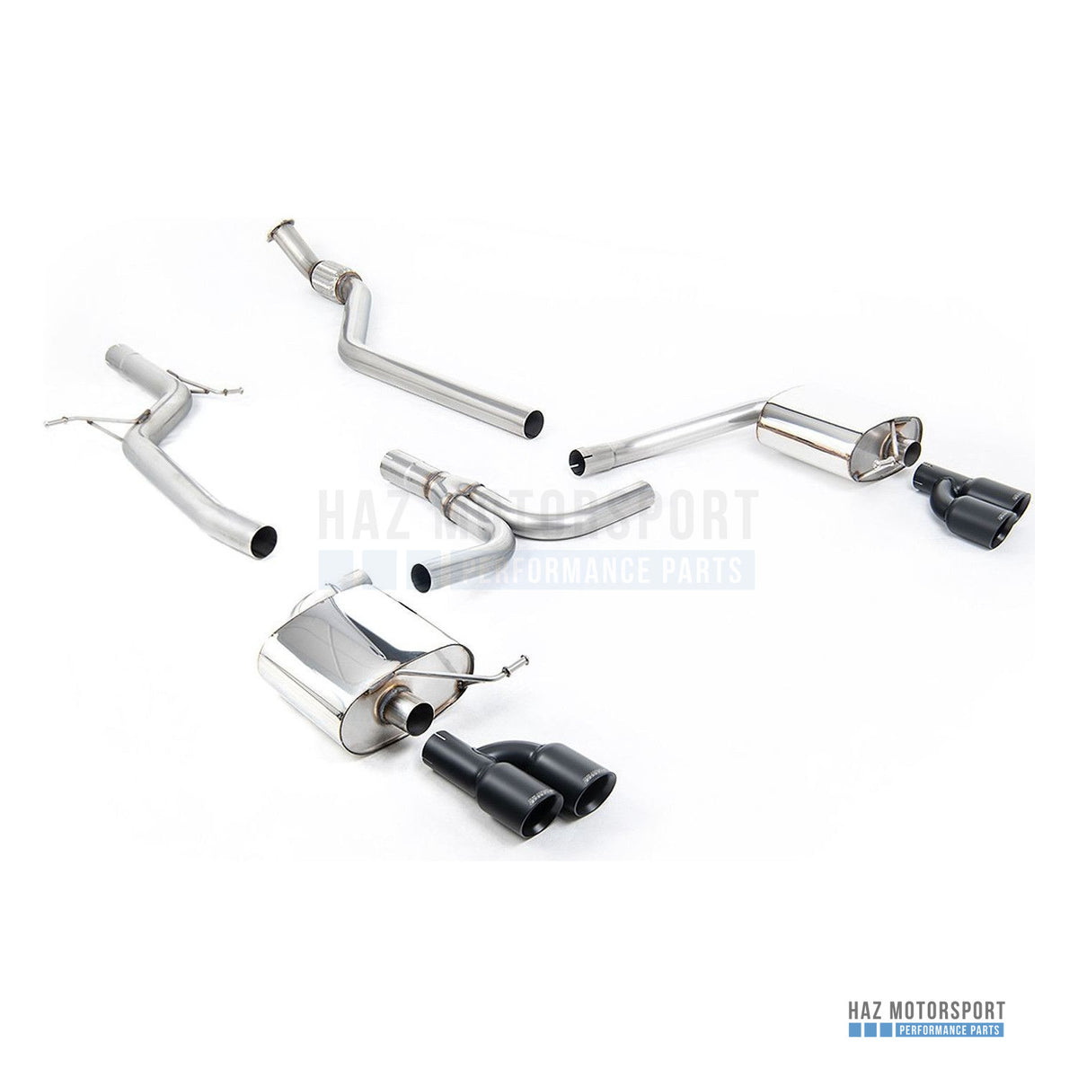 Milltek Sport Non-Resonated (Louder) Cat Back Exhaust – Audi A4 2.0 B8 S line (Manual) (2008–2011) – photo 2