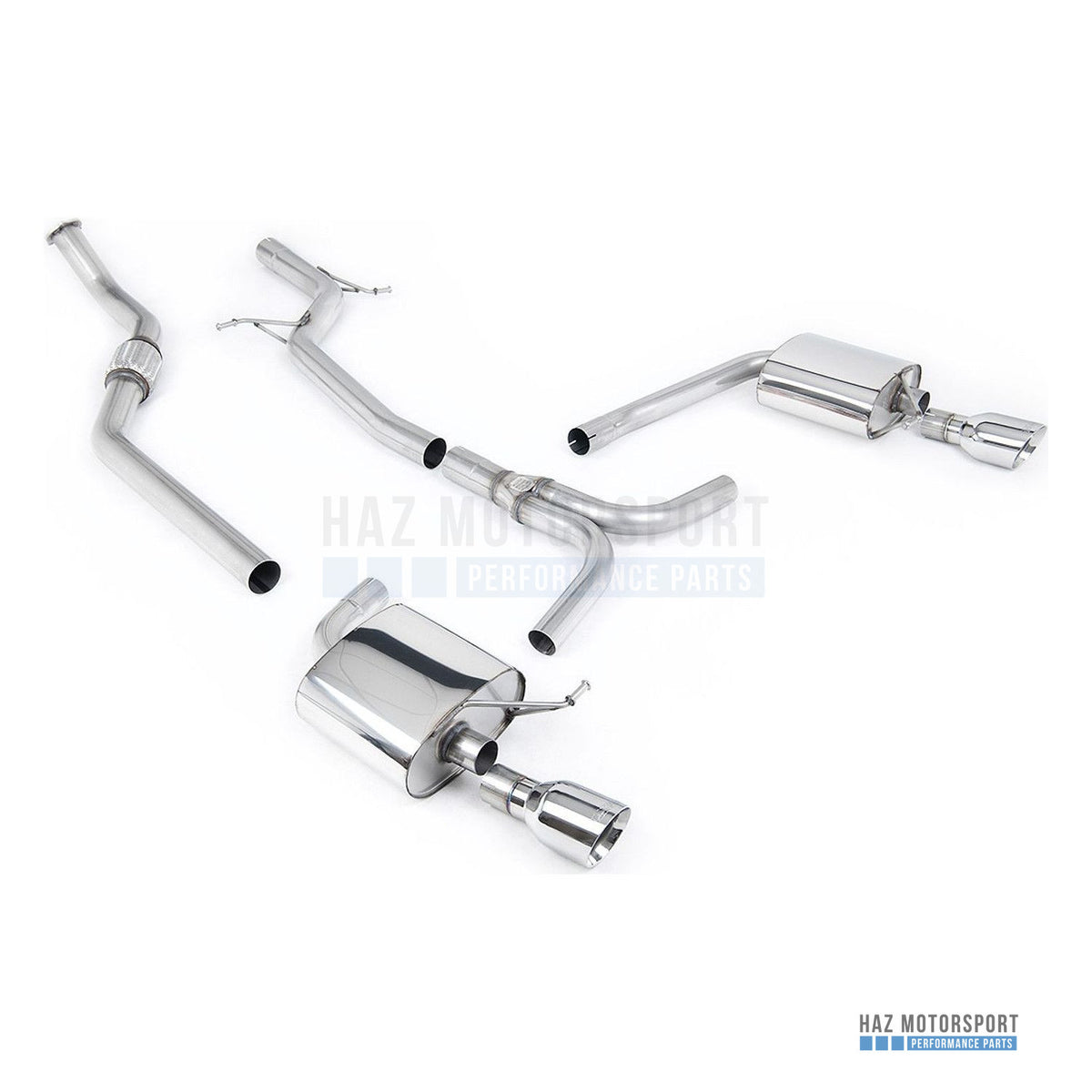 Milltek Sport Non-Resonated (Louder) Cat Back Exhaust – Audi A4 2.0 B8 S line (Tiptronic) (2008–2011) – photo 3